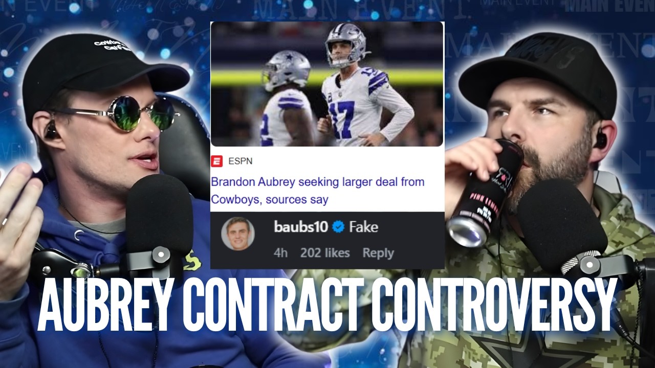 Brandon Aubrey Calls FAKE NEWS On Contract Dispute Reports | Cowboys Combine Interviews | Main Event