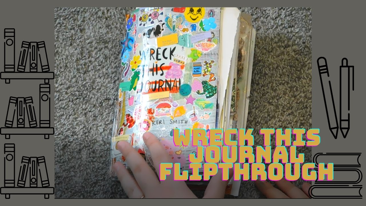 wreck this journal flip through