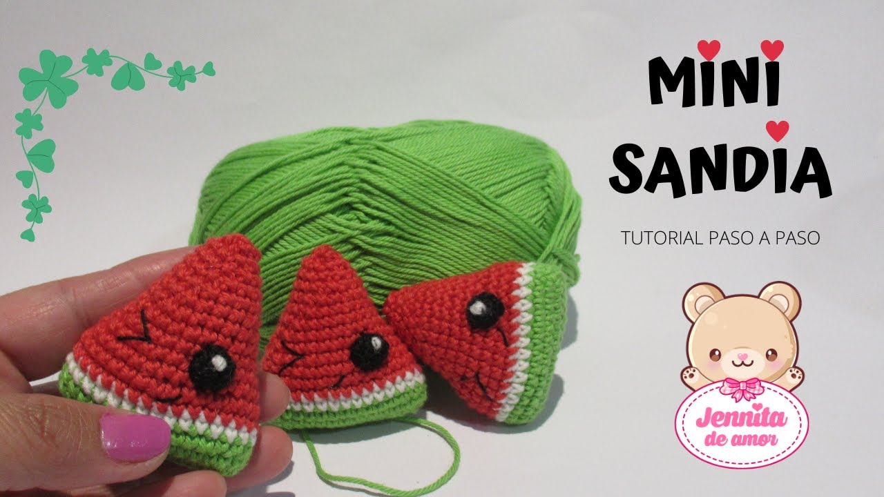 MINI SANDIA Amigurumi Tutorial paso a paso (Patrón en Descripción)