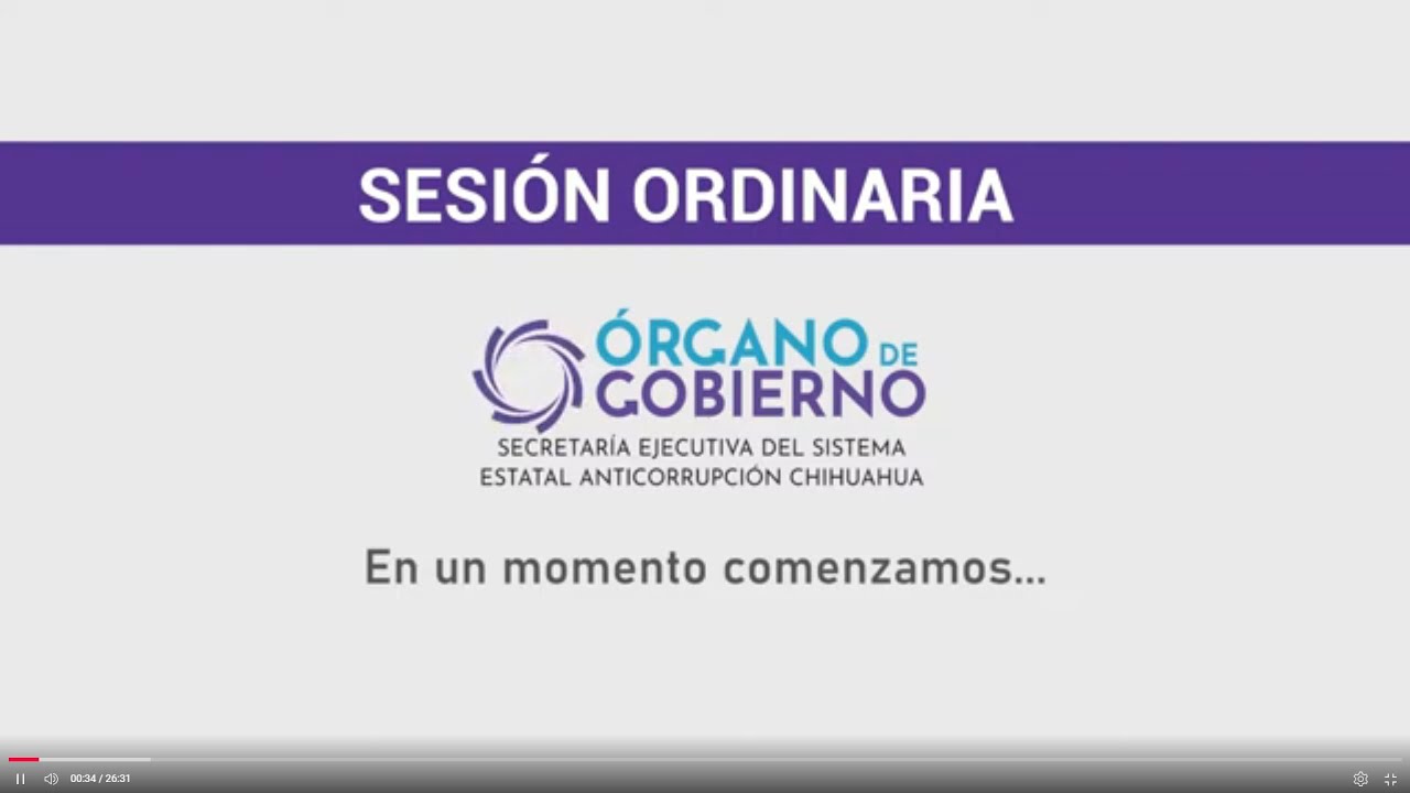 Tercera Sesión Ordinaria de Órgano de Gobierno