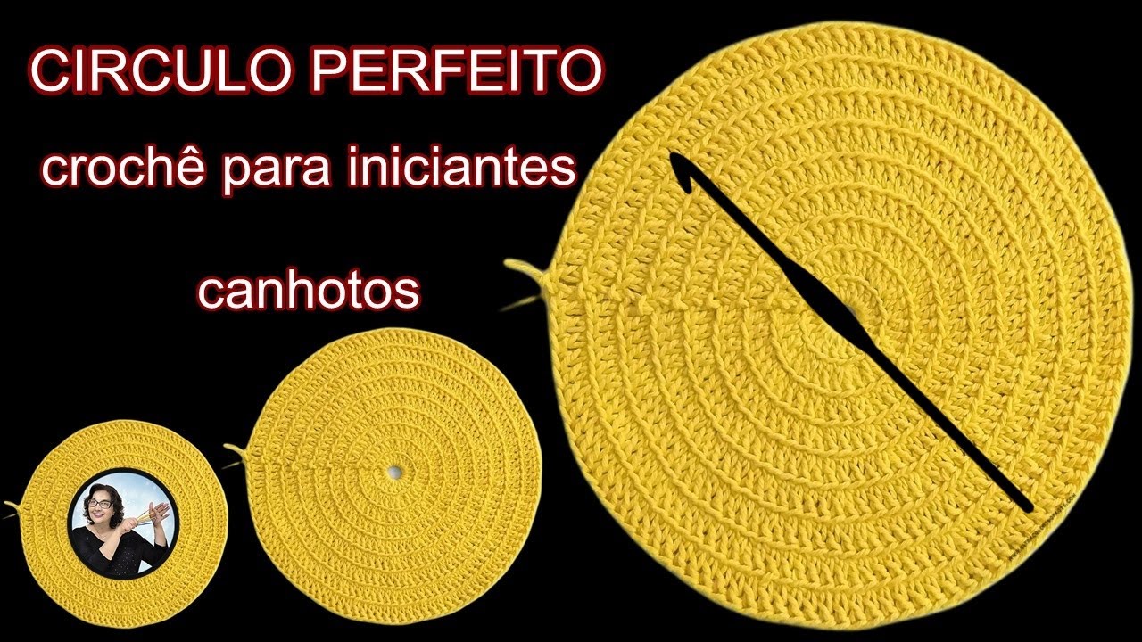Circulo Perfeito - Croche para Iniciantes canhotos