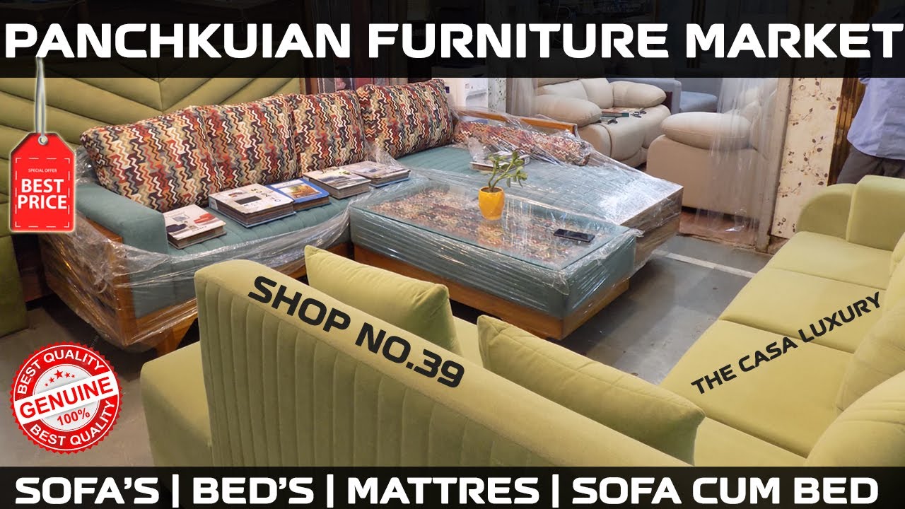 Sofa, Sofa Cum Bed, Mattress | Delhi’s Cheapest Panchkuian Furniture Market😱 | The CasaLuxury #viral