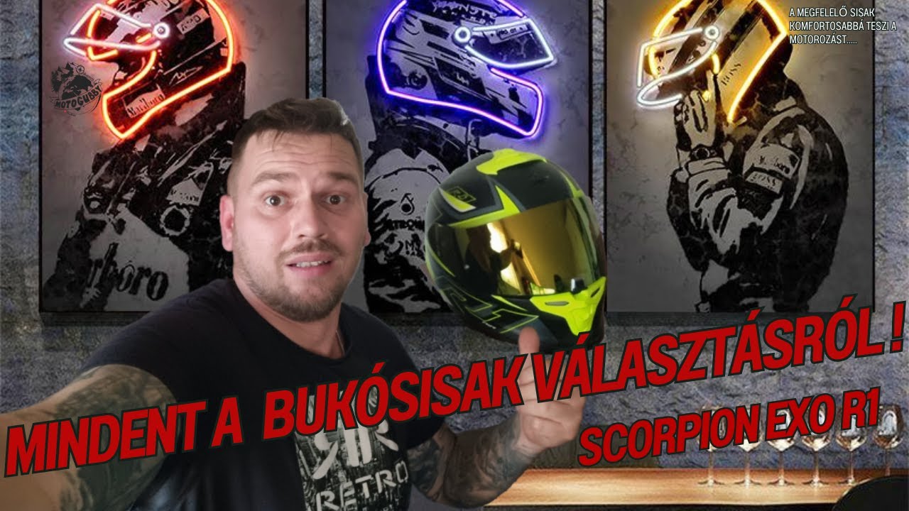 Mindent a sisakválasztásról , scorpion exo R1