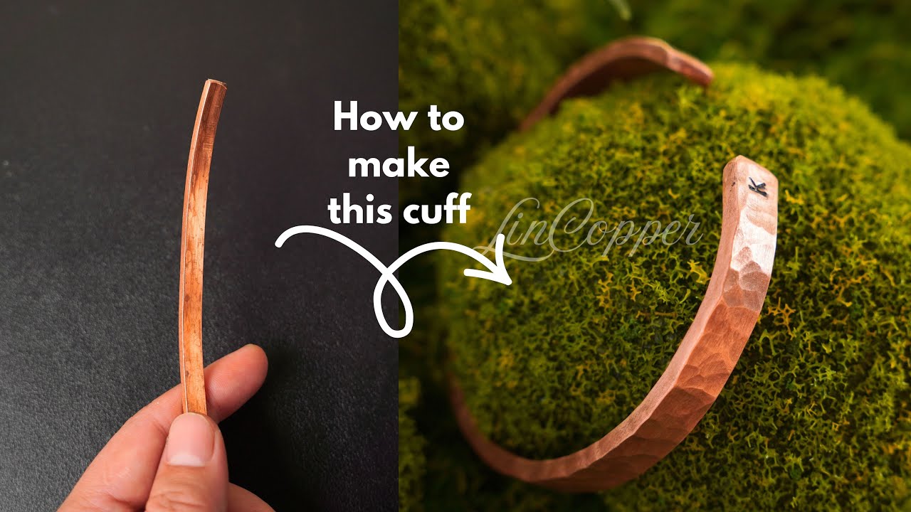 DIY Hammered Copper Cuff Bracelet | Jewelry Making For Beginners