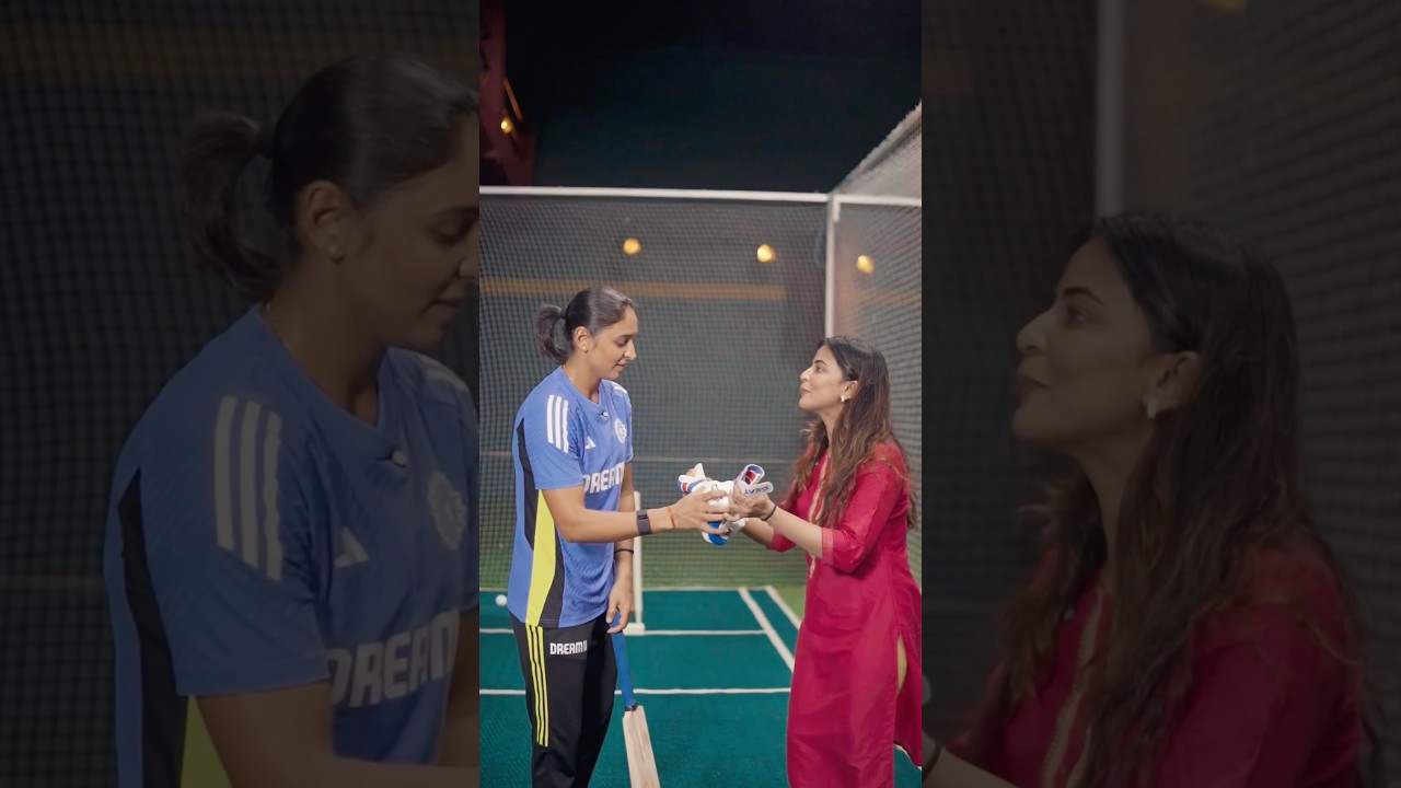 Harmanpreet Kaur se batting tips #sameekshatakke #t20worldcup #cricket #cricketlover #womancricket