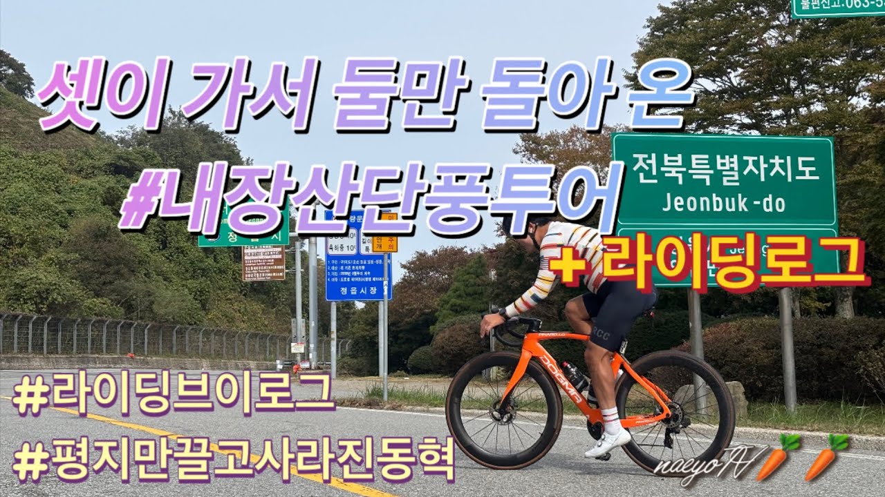 셋이 가서 둘만 돌아 온 내장산 이지로드 나에요 라이딩로그/가을편