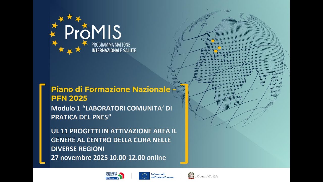 Mod.1-UL11_Progetti in attivazione area il genere al centro della cura nelle diverse regioni