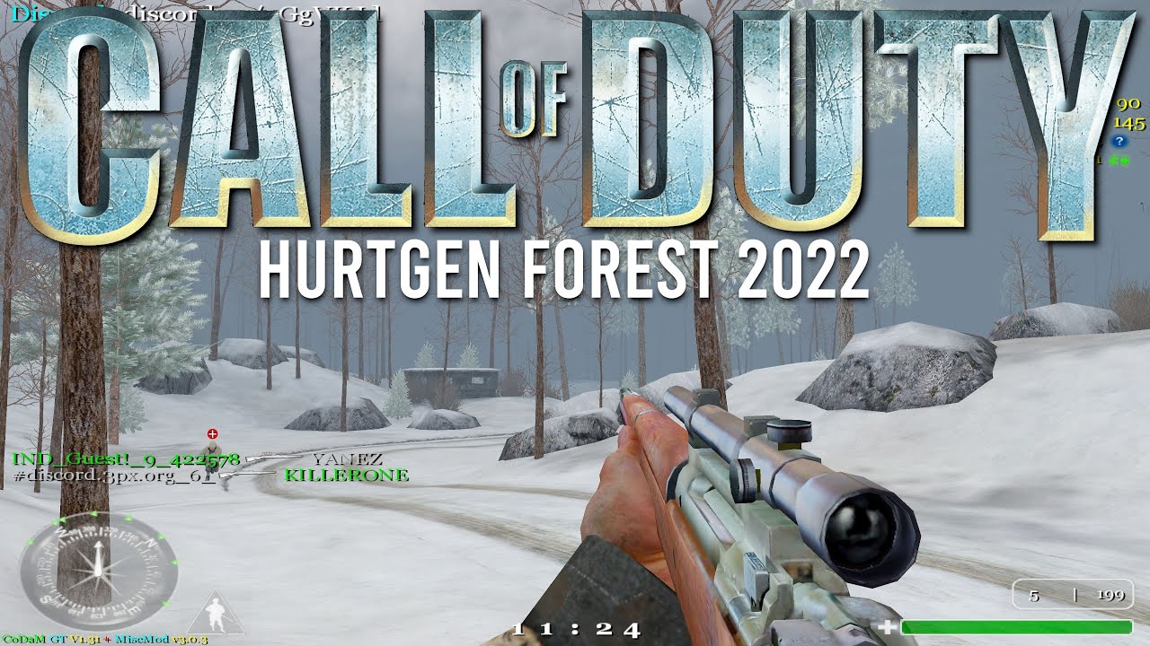 Call of Duty 1 Multiplayer In 2022 Hurtgen Gameplay | 4K