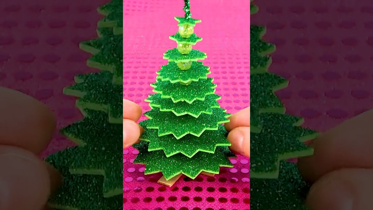 DIY Foam Paper Christmas Tree