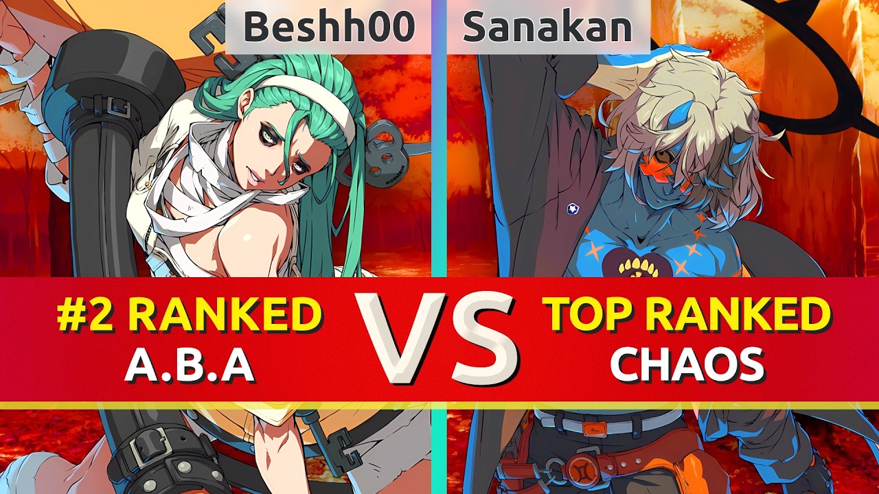 GGST 2.00 ▰ Beshh00 (#2 Ranked A.B.A) vs Sanakan (TOP Ranked Chaos). High Level Gameplay