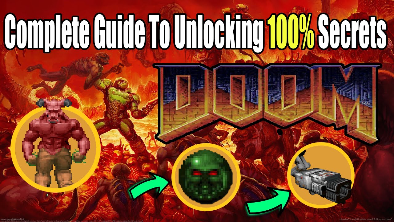 Classic Doom - Guide to Unlocking ALL The Secret Weapons, Items, and Areas. #doom #doomslayer #retro