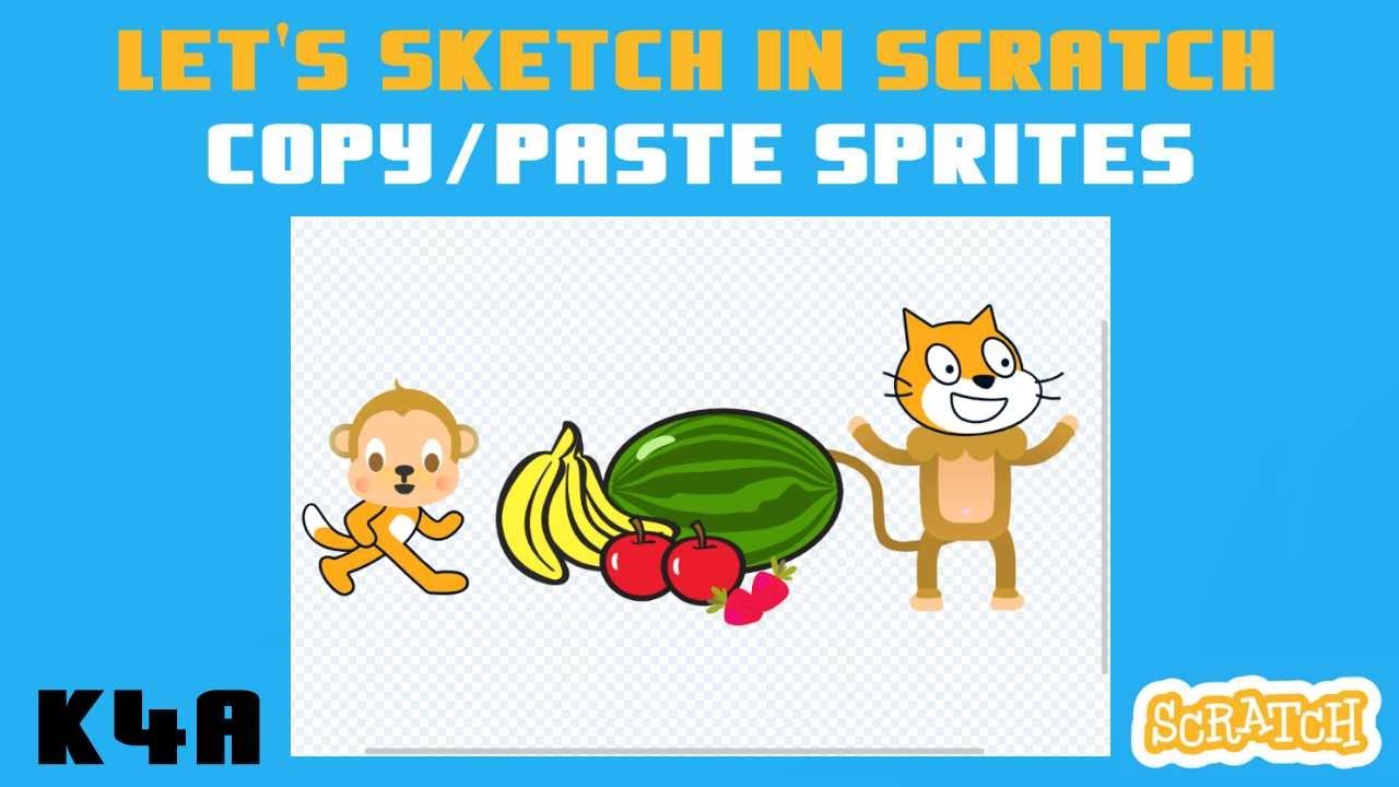 Copy/Paste one Sprite into another - Let's Sketch In Scratch