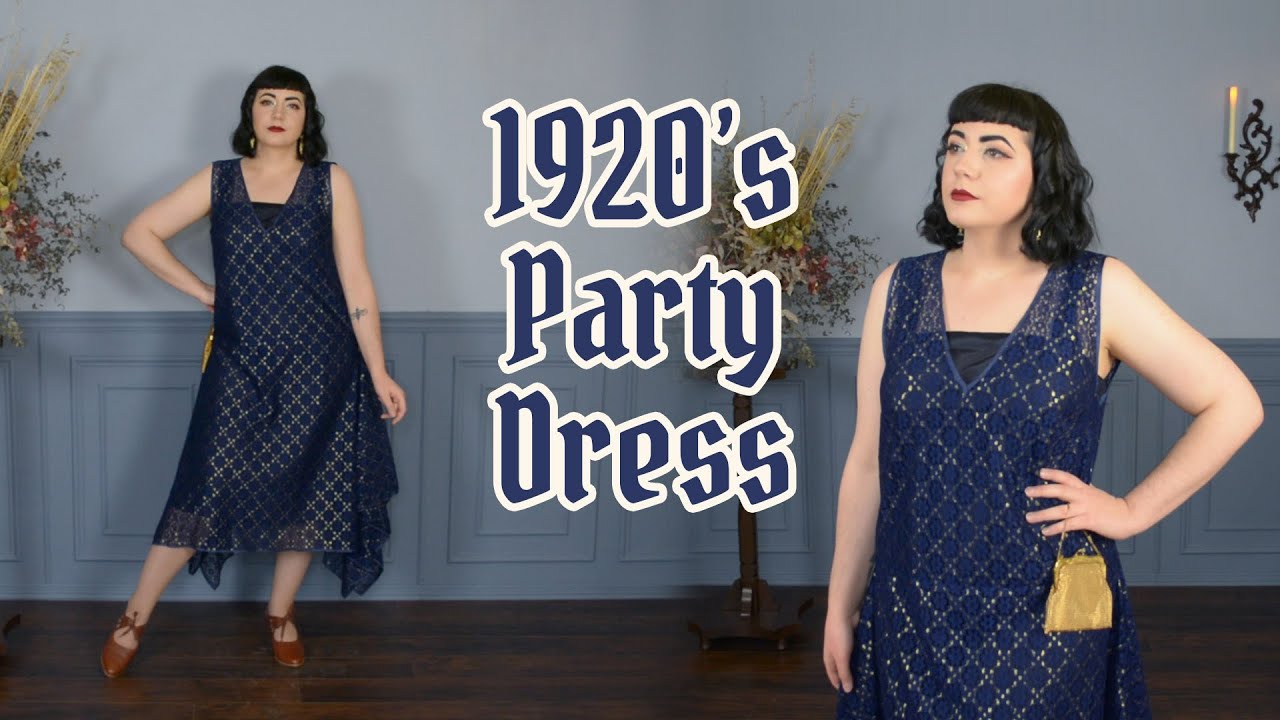 Making a 1920's Party Dress // Handkerchief Hem and Fitting the Bust