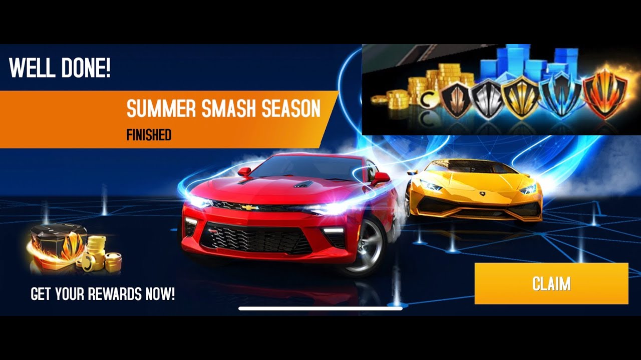Asphalt 8, Multiplayer Summer Smash Season Elite League Rewards