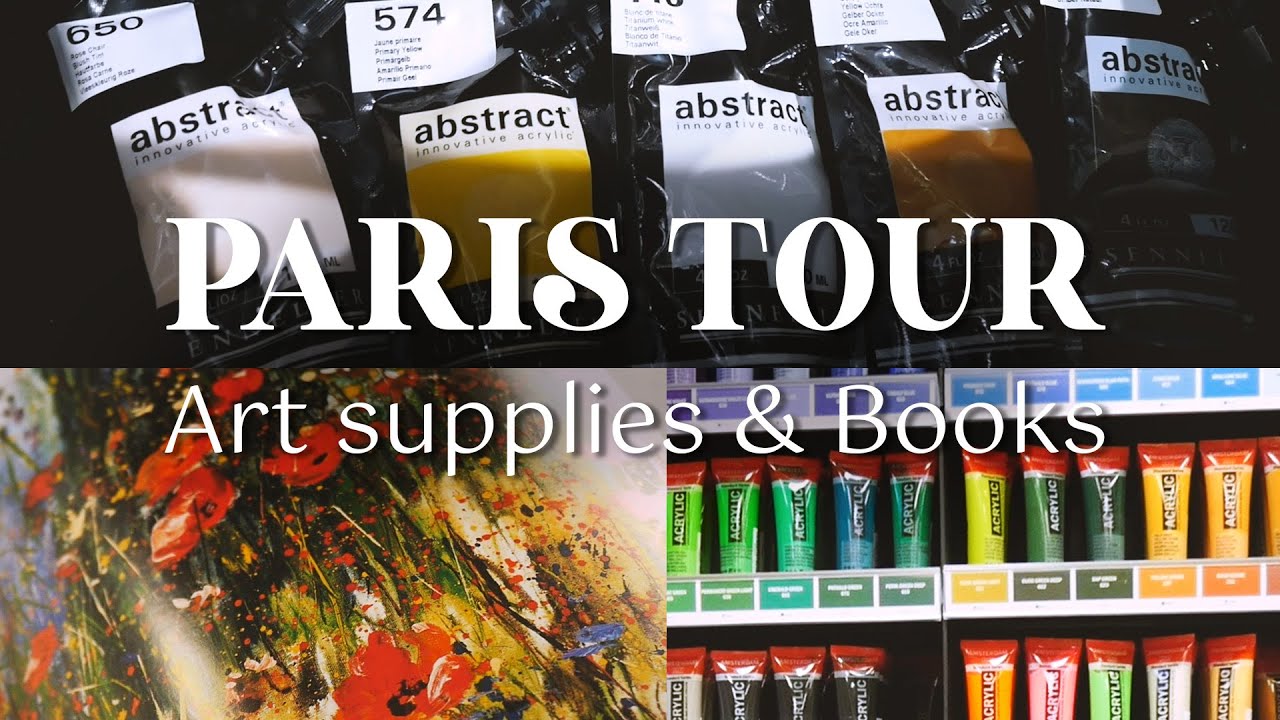 🌹 ART DATE IN PARIS | 🎨 Art Supply and Book Shops 📚 | Rougié, Boesner, Boulinier, Gilbert - Art Vlog