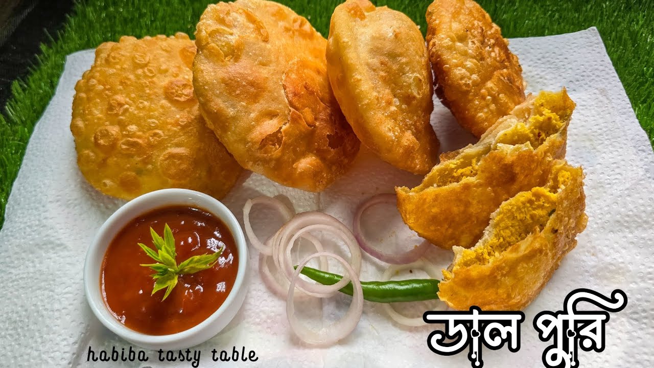 দোকানের মত খাস্তা ডাল পুরি রেসিপি। Dal puri recipe। #habibatastytable 