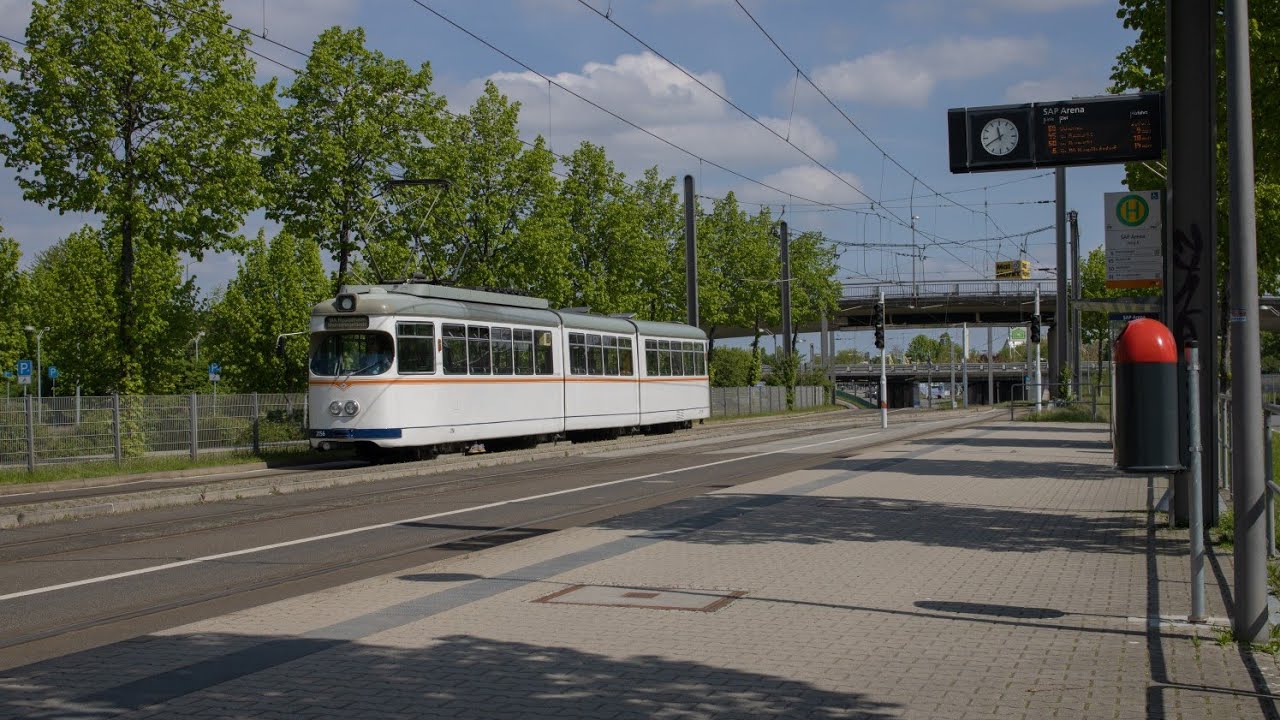 Mit der rnv zum Maimarkt: 60 Jahre alte Hochflurfahrzeuge im Shuttleverkehr