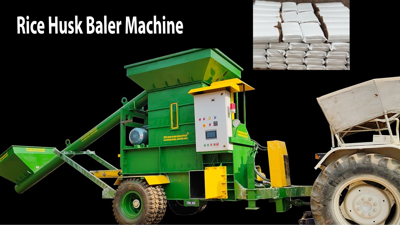 Rice Husk Baler Machine In India | Paddy Husk Baler Machine In India | Rice Husk Packing Machine