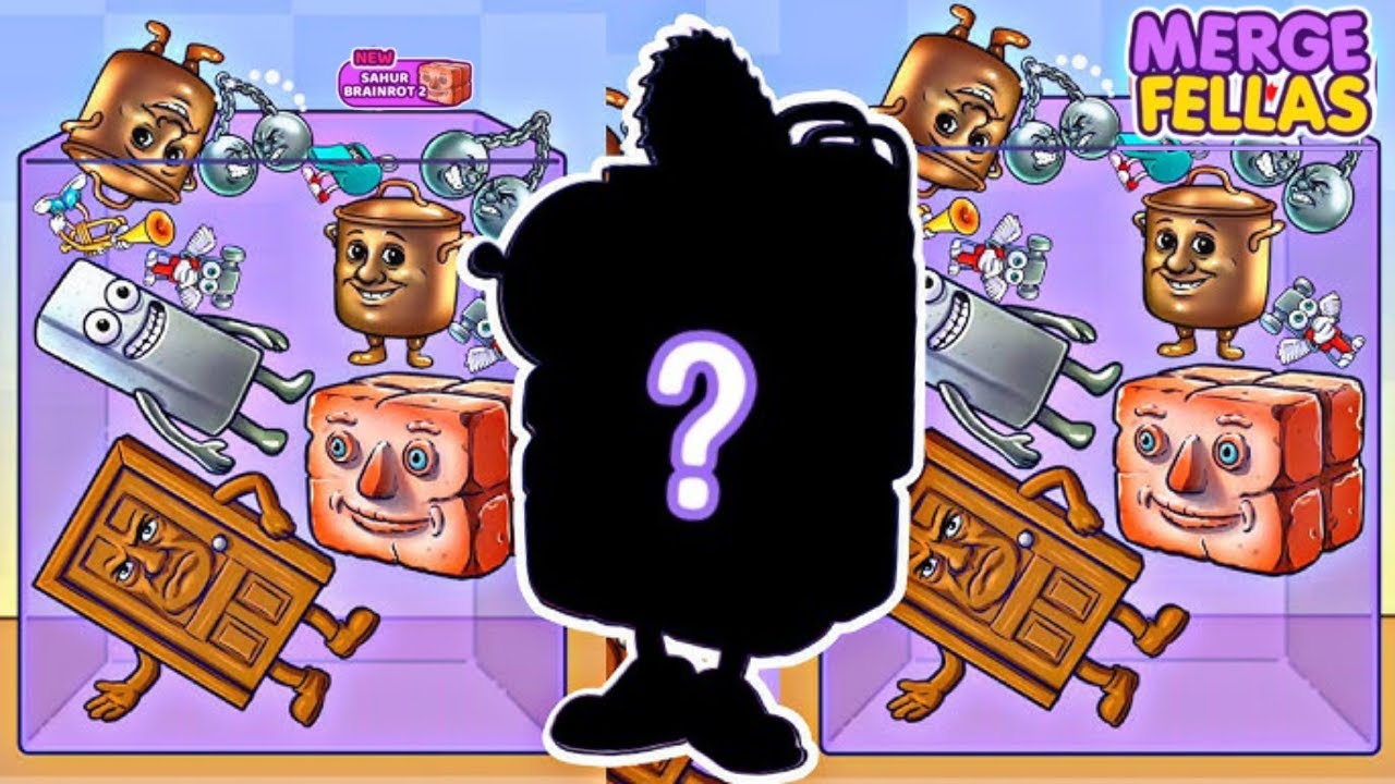 Прохождение игры Merge Fellas Sahur Brainrot 2: Достижение максимального уровня финального босса ...