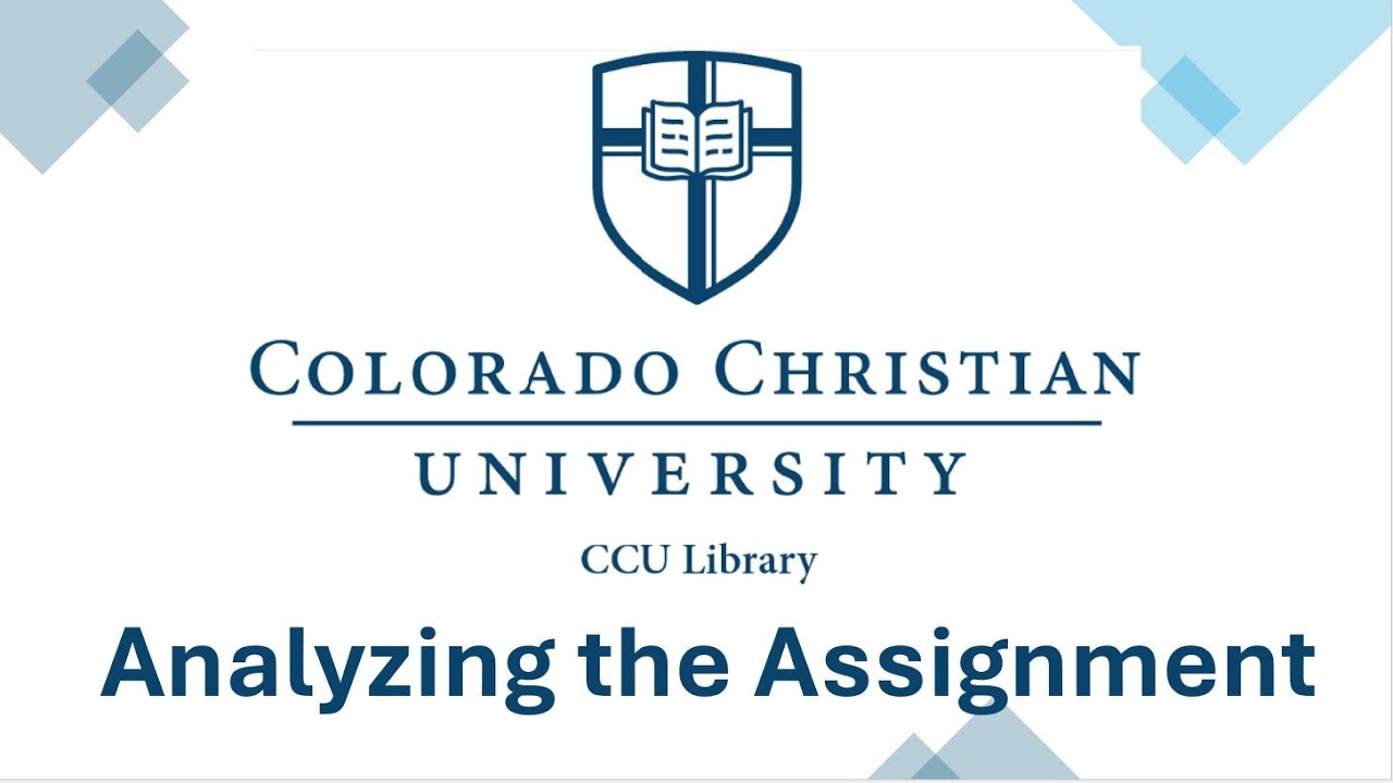 Analyzing the Assignment