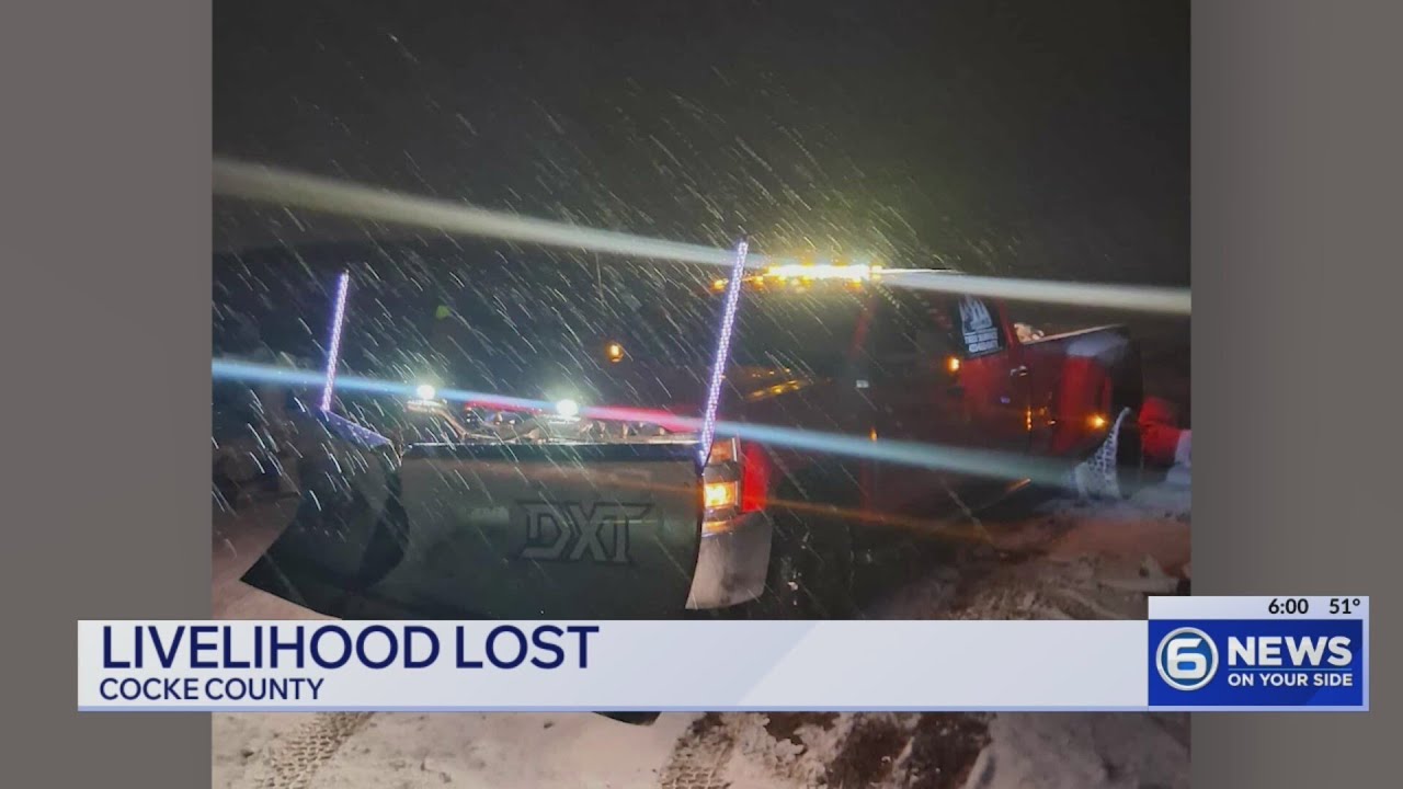 Cosby business owner loses his livelihood after truck goes up in flames