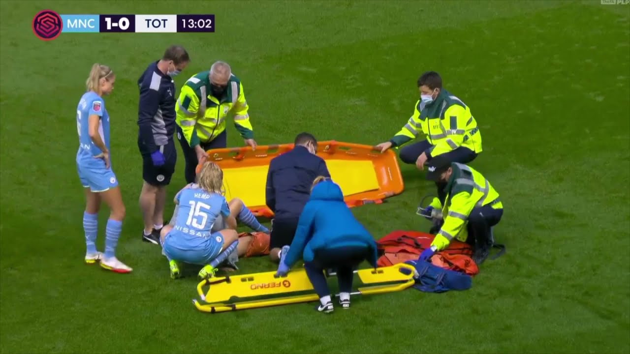 Esme Morgan broken leg injury...