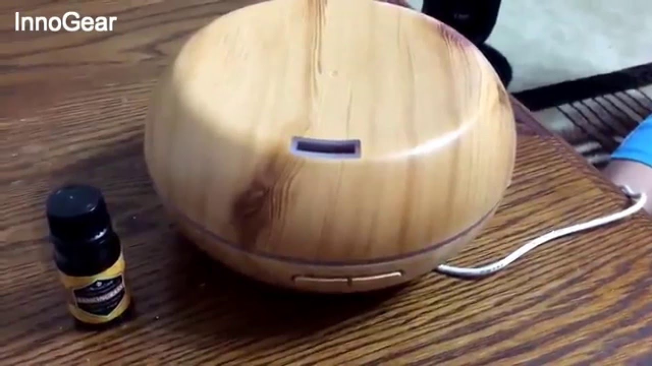 InnoGear® Wood Grain 200ml Aroma Essential Oil Diffuser