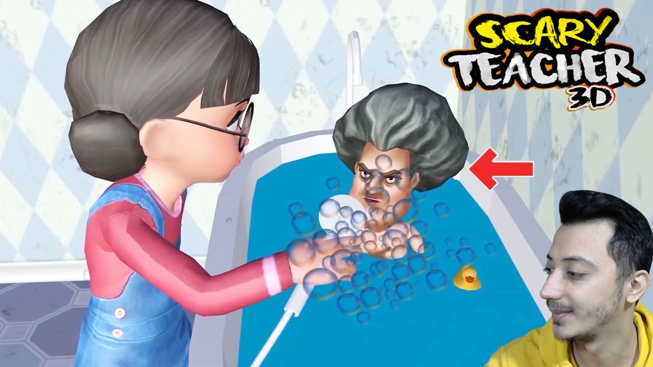 SCARY TEACHER BEBEK OLDU (BANYO YAPIYOR)