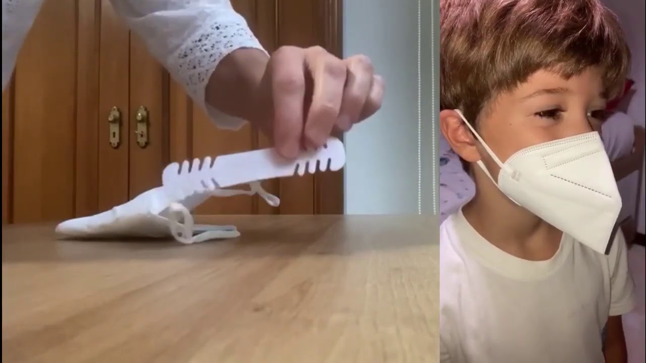 Cómo adaptar una mascarilla FFP2 de adultos para niños