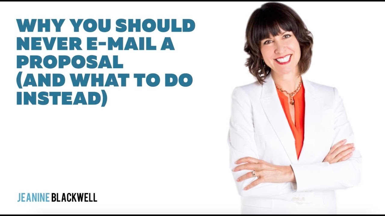 Why You Should Never Email a Proposal (and what to do instead)