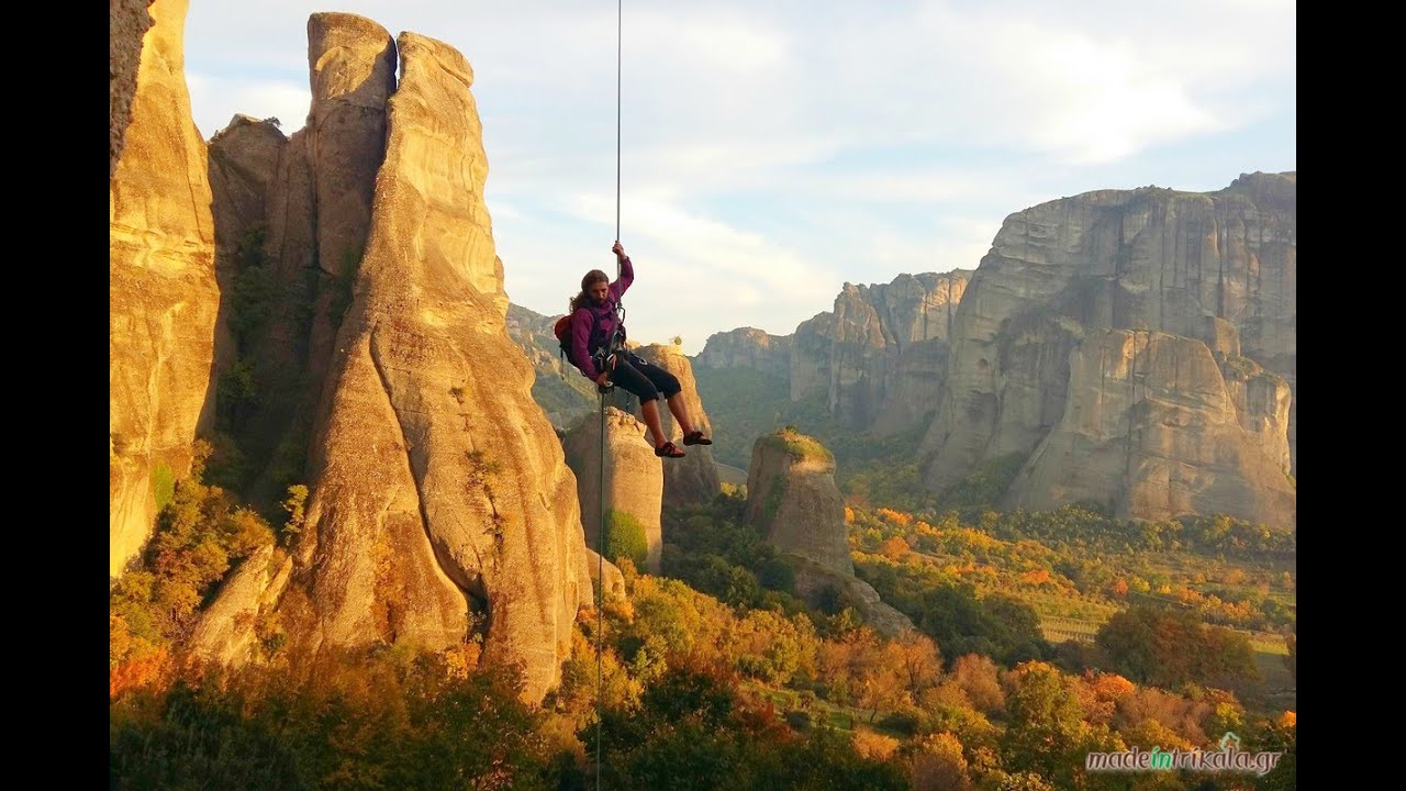 Μετέωρα: Πώς γίνεται το ραπέλ (How to rappel down)