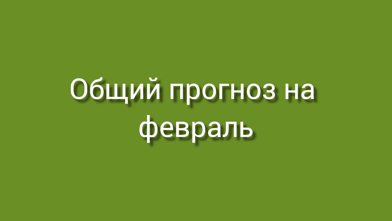 Общий прогноз на февраль