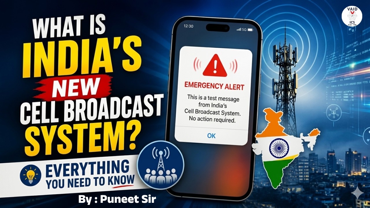 What Was the &lsquo;Extremely Severe Alert&rsquo;? India&rsquo;s Emergency Alert Tech Explained| Puneet Sir | VAID ICS