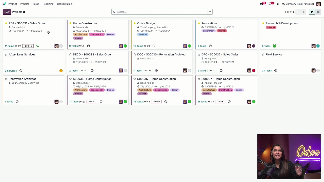 Enhancing Productivity with Odoo: Project Management and Timesheets