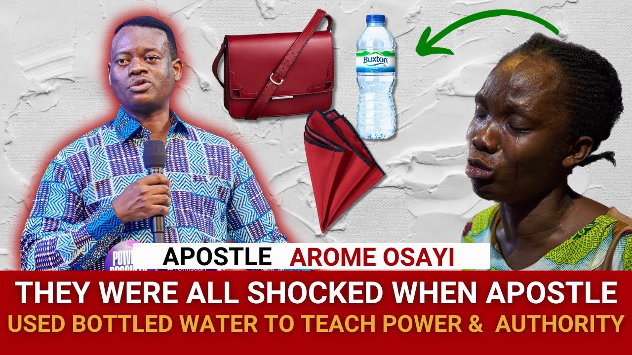THEY WERE ALL SURPRISED WHEN APS AROME USED BOTTLED WATER AND A HANDBAG TO TEACH POWER AND AUTHORITY
