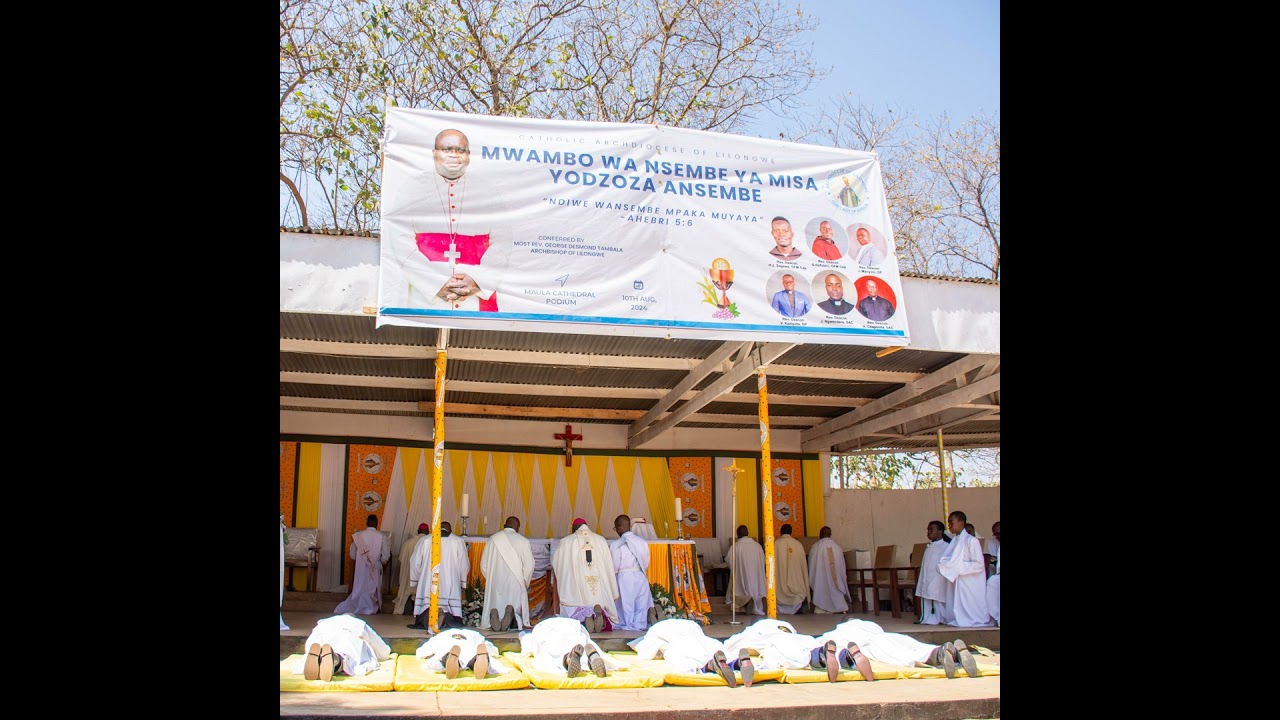 2024 Priestly Ordination Ceremony at Maula Cathedral Podium