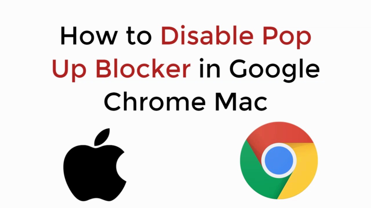Как отключить блокировщик всплывающих окон в Google Chrome на Mac