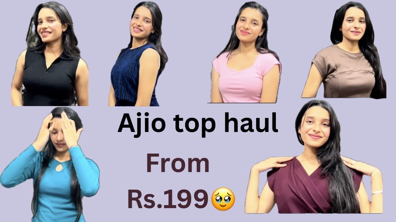 👚AJIO Tops Haul 2025 | Trendy & Affordable Tops from ₹199 | Indian Fashion Try-On Review