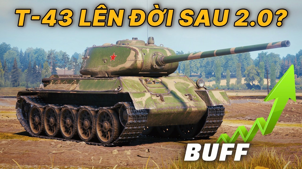 Tăng hạng trung T-43 đã mạnh hơn ở hiện tại? | World of Tanks