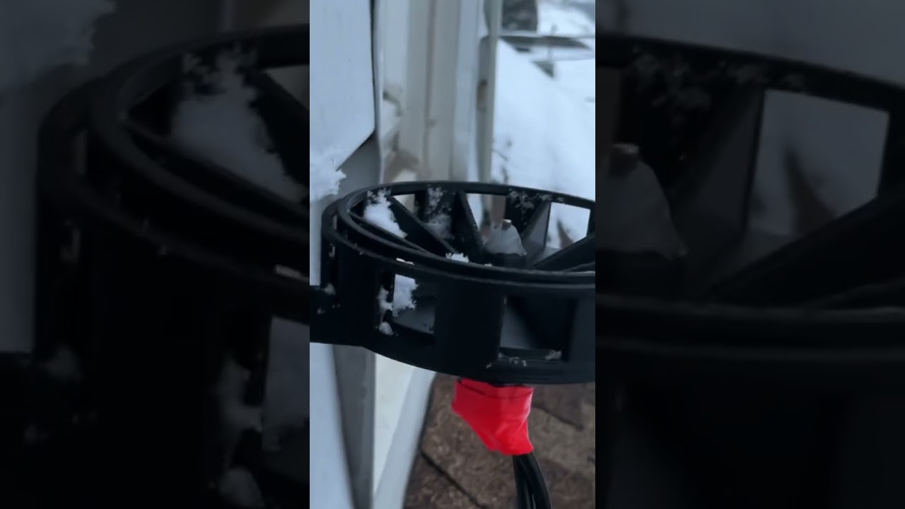 Siren testing the snow
