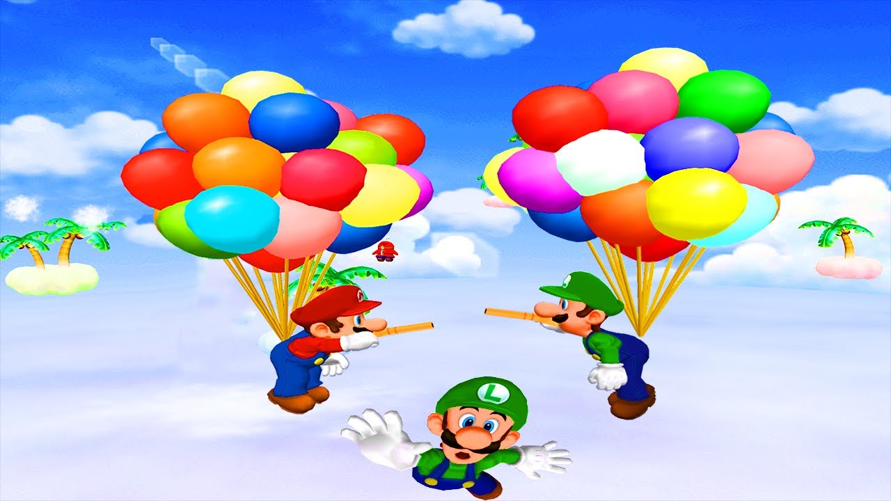 Mario Party 5 Minigames - Mario vs  Luigi vs Peach vs Toad