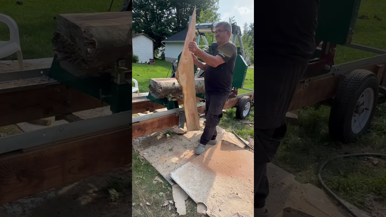 HM 126 woodland mill portable bandsaw milling