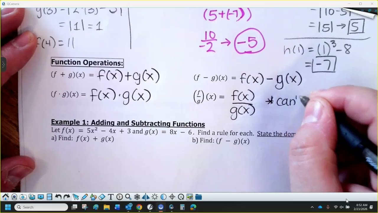 5-5(a) Notes (function operations)