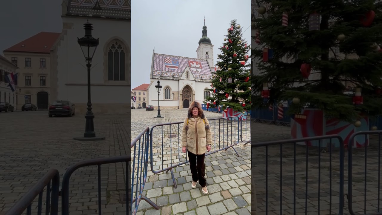 Загреб - столица Хорватии. Ужин в ресторане. Врата в Старый город #roadtrip #europetrip #travel