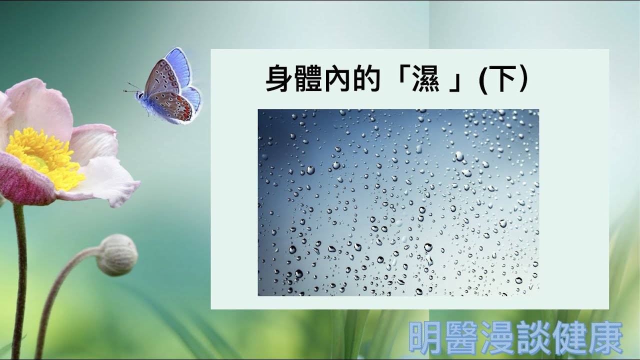 明醫漫談健康：第二集 - 體內的「濕」(下集)｜劉昊醫師