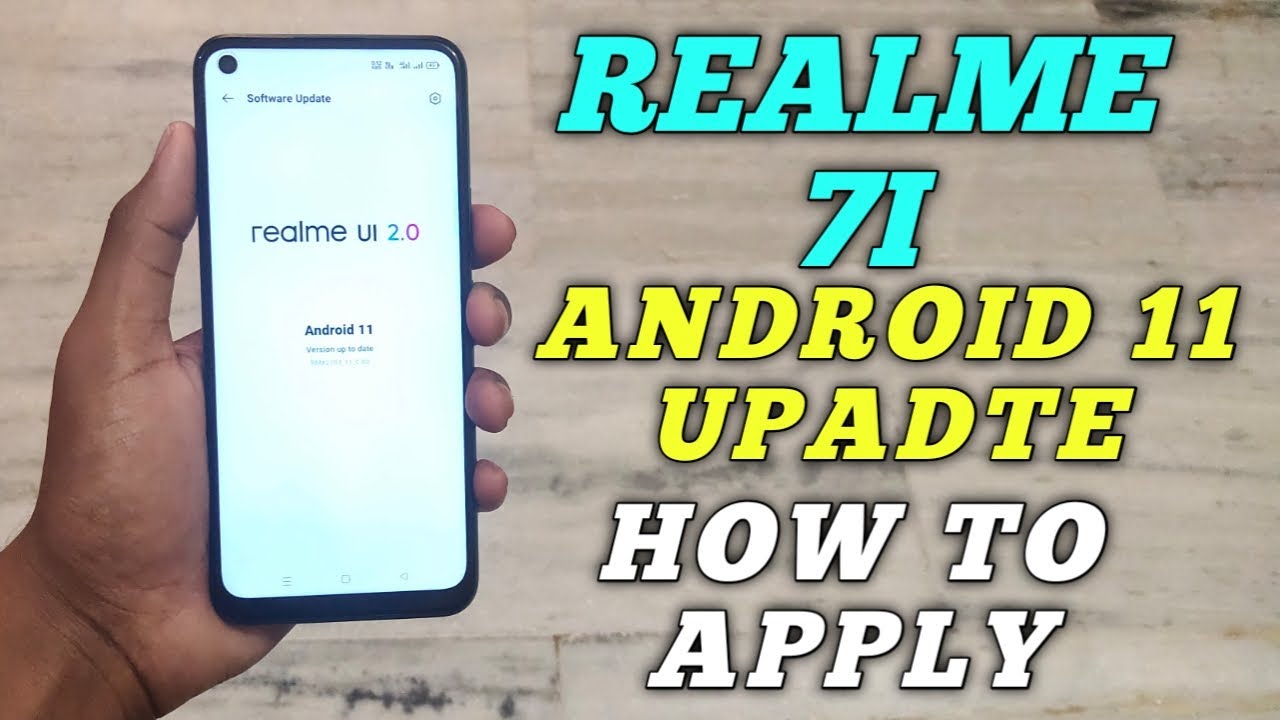 Realme 7i Android 11 Update Rolling Out: How to Apply