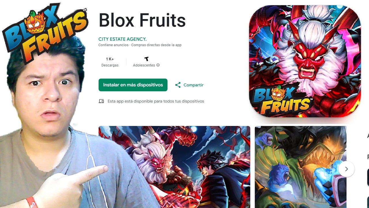 JUGUE LA PEOR COPIA DE BLOX FRUITS 🤑