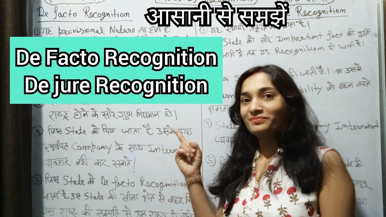 #defactorecognition #Dejurerecognition de facto recognition de jure recognition in International Law