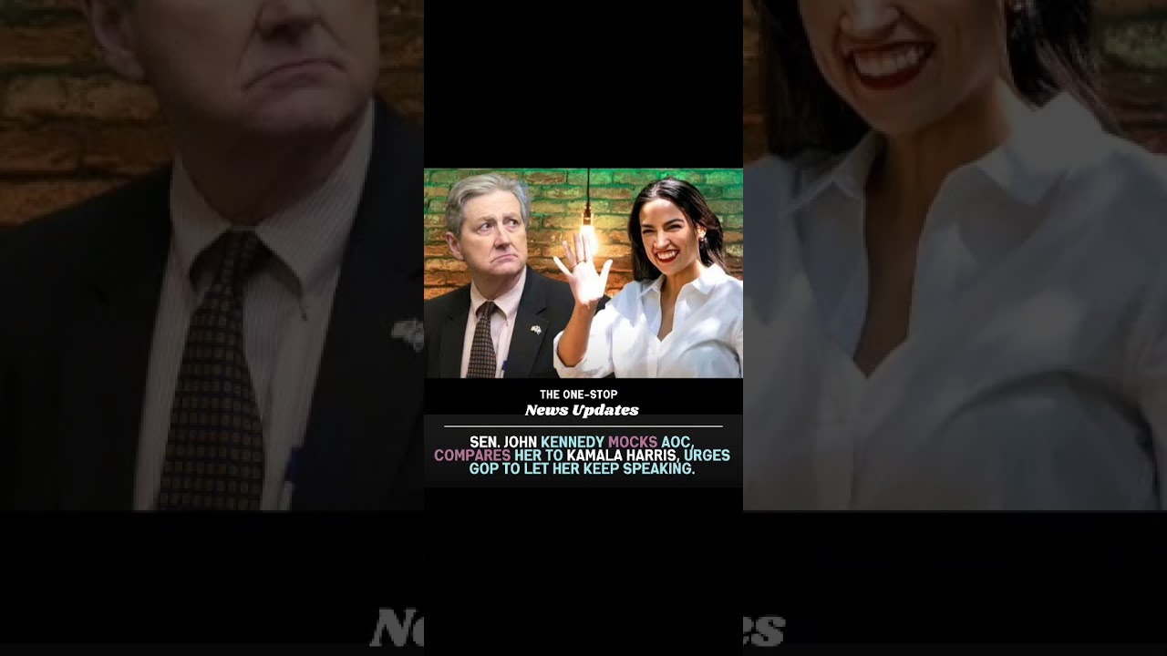 Sen. John Kennedy mocks AOC, compares her to Kamala Harris, urges GOP to let her keep speaking.