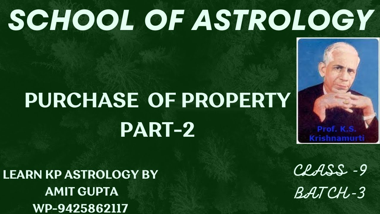 KP ASTROLOGY BATCH3 CLASS-9